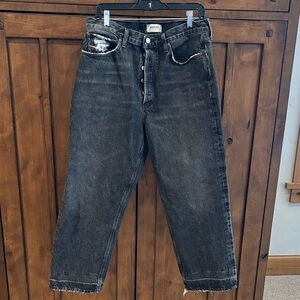 Agolde Black Distressed Women's Boot Cut Jeans